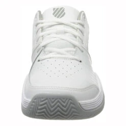 K-Swiss Court Express Clay Court Women's Tennis Shoe (White/Silver) -Ball Games Shop K Swiss Court Express Womens White Silver Image Front