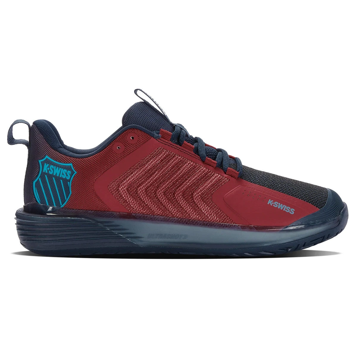 K-Swiss Ultrashot 3 Men's Tennis Shoe (Red/Blue) 3 K-Swiss Ultrashot 3 Men's Tennis Shoe (Red/Blue)