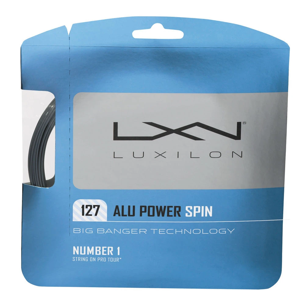 Luxilon ALU Power Spin 16L/1.27 Tennis String (Silver) 3 Luxilon ALU Power Spin 16L/1.27 Tennis String (Silver)
