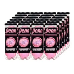 Penn Championship Pink Tennis Balls - 24 Can Case
