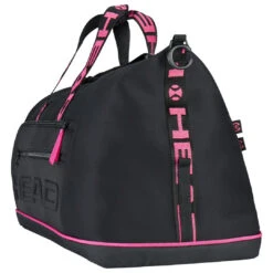 Head Coco Duffel 8 Pack Racquet Bag (Black/Pink) 8 Head Coco Duffel 8 Pack Racquet Bag (Black/Pink) -Ball Games Shop Presentation 283651 Coco Duffle Bag BKPK 3 1