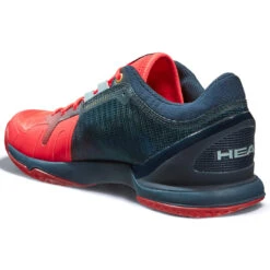 Head Sprint Pro 3.0 Men's Indoor Court Shoe (Red/Navy) -Ball Games Shop Presentation SprintPro3.0IndoorNRMNNeonRedMidnightNavy4