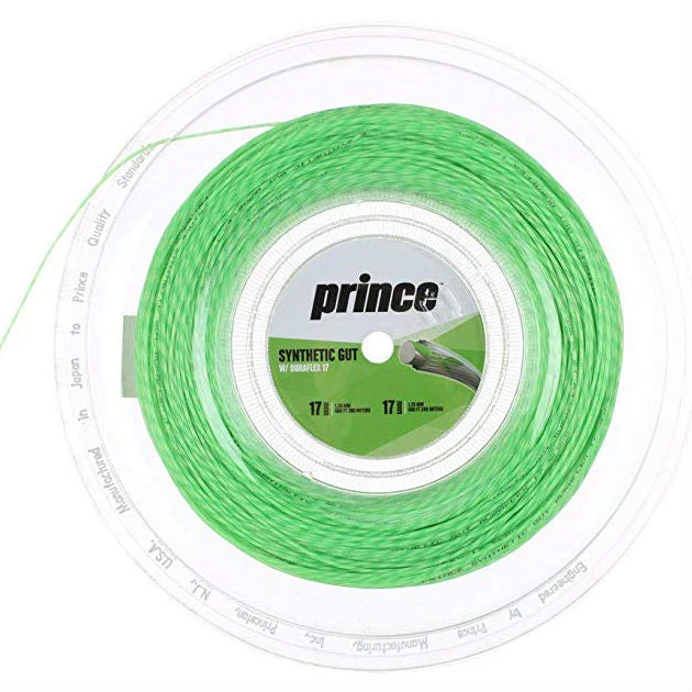Prince Synthetic Gut 17/1.25 Duraflex Tennis String Reel (Green) 3 Prince Synthetic Gut 17/1.25 Duraflex Tennis String Reel (Green)