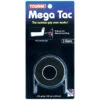 Tourna Mega Tac Overgrip 3 Pack (Black) 1 Tourna Mega Tac Overgrip 3 Pack (Black) -Ball Games Shop Tourna Mega tac Overgrip 3 Black RacquetGuys