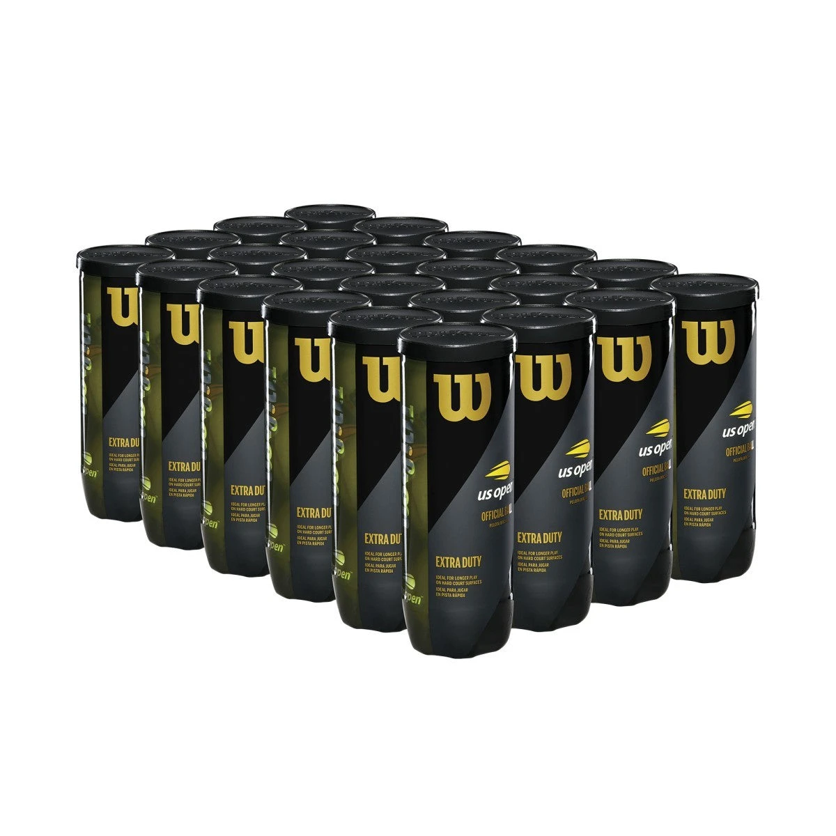 Wilson US Open Extra Duty Tennis Balls - 24 Can Case 4 Wilson US Open Extra Duty Tennis Balls - 24 Can Case - Image 2