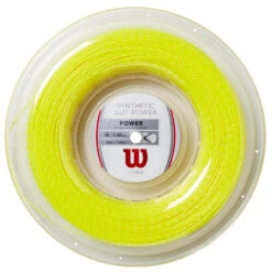Wilson Synthetic Gut Power 16/1.30 Tennis String Reel (Yellow)