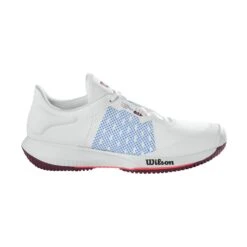 Wilson Kaos Swift Women's Tennis Shoe (White/Blue) -Ball Games Shop WRS327570 0 KAOS SWIFT Womens WH ChambrayBlue Fig.png.cq5dam.web .1200.1200