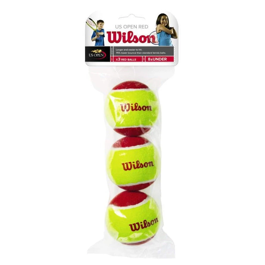 Wilson Starter Easy 36' Red Felt Junior Tennis Balls 3 Wilson Starter Easy 36' Red Felt Junior Tennis Balls