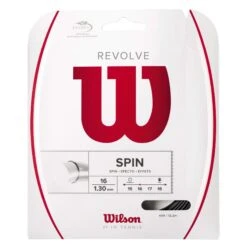 Wilson Revolve 16/1.30 Tennis String (Black)