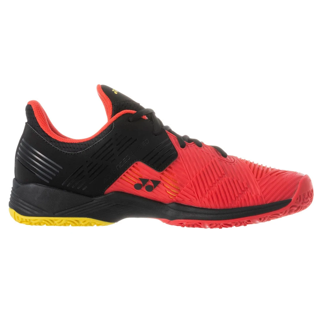 Yonex Power Cushion Sonicage 2 Clay Men's Tennis Shoe (Red/Black) 3 Yonex Power Cushion Sonicage 2 Clay Men's Tennis Shoe (Red/Black)