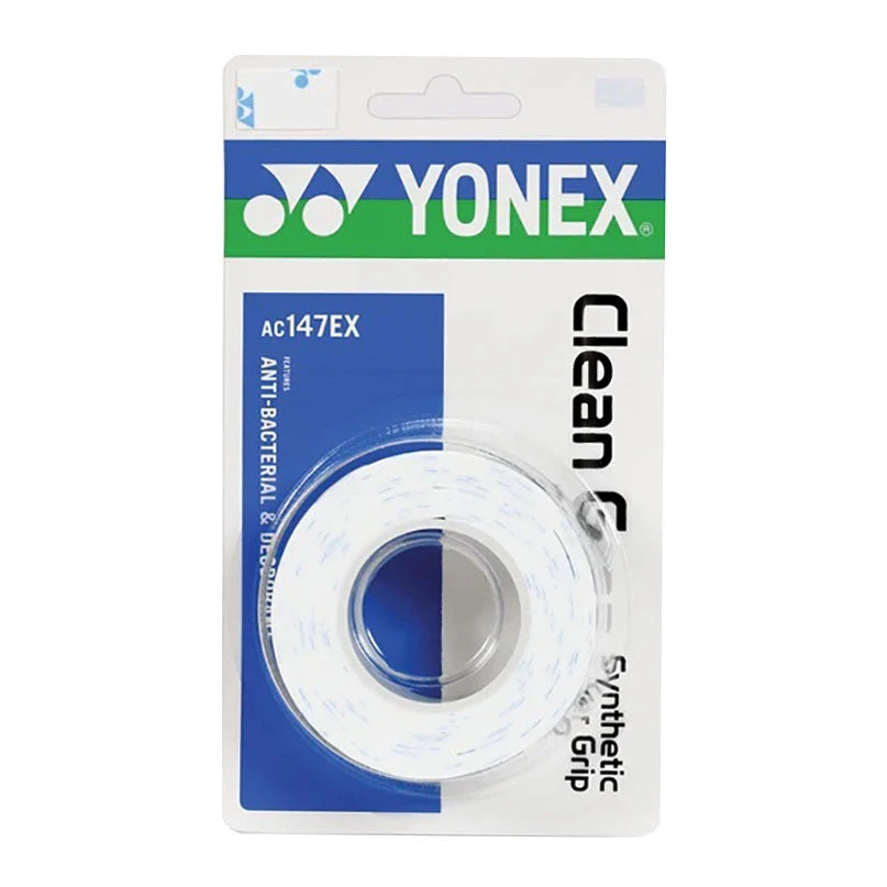 Yonex Clean Grap Overgrips 3 Pack (White) 3 Yonex Clean Grap Overgrips 3 Pack (White)