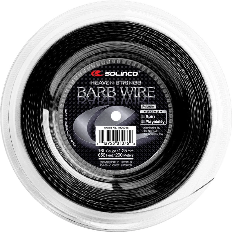 Solinco Barb Wire 16L/1.25 Tennis String Reel (Black) 3 Solinco Barb Wire 16L/1.25 Tennis String Reel (Black)