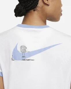 Nike Women's Dri-FIT Ringer NYC Top (White/Aluminum) -Ball Games Shop nikecourt dri fit tennis t shirt fkMX3N 9a5e0e81 8f4f 4dfc 8433 c33031d9d8d5