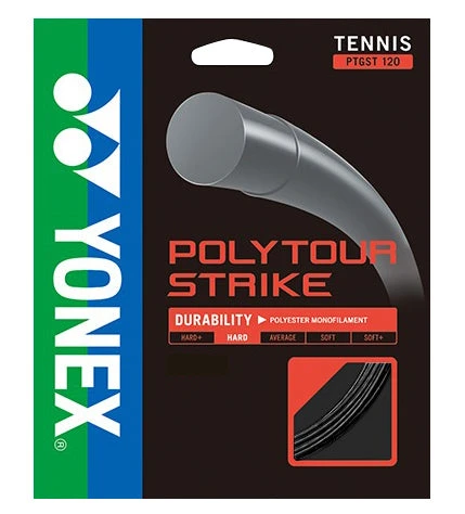 Yonex Poly Tour Strike 16L/1.25 Tennis String (Black) 3 Yonex Poly Tour Strike 16L/1.25 Tennis String (Black)