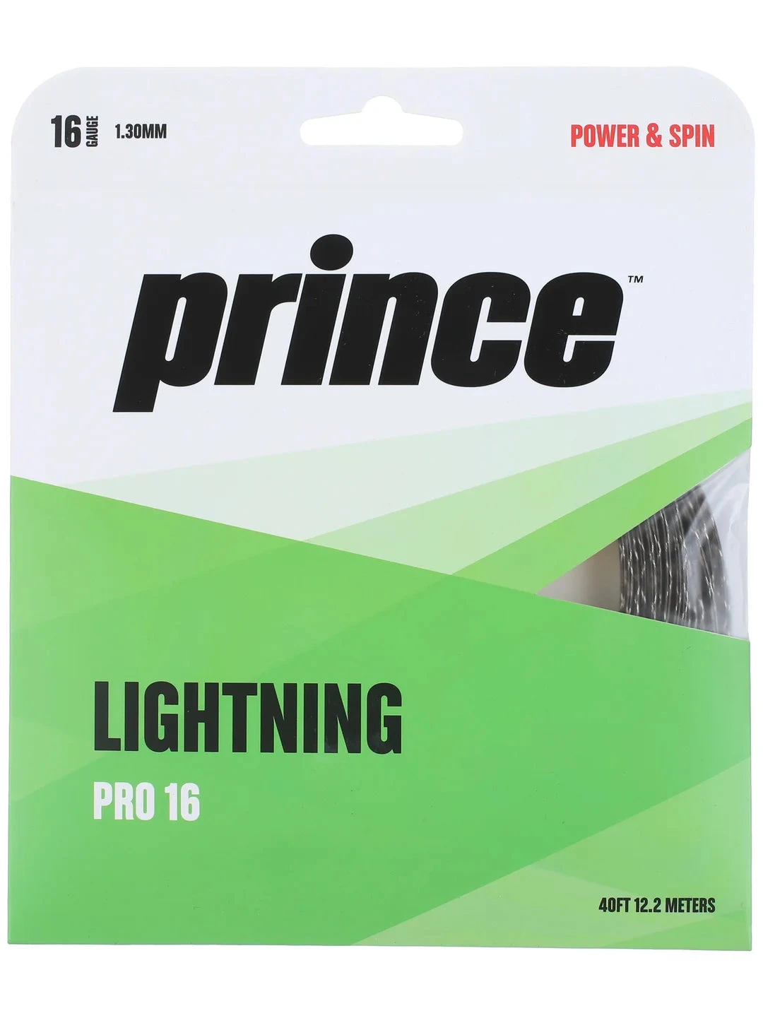 Prince Lightning Pro 16/1.30 Tennis String (Black) 3 Prince Lightning Pro 16/1.30 Tennis String (Black)
