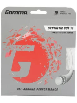 Gamma Synthetic Gut 18/1.18 Tennis String (White)