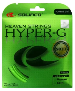Solinco Hyper-G Soft 16/1.30 Tennis String (Green)